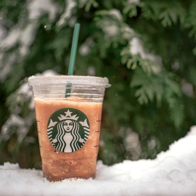 Image of a Starbucks coffee cup that serves as an example as to what a trademark is in the United States.