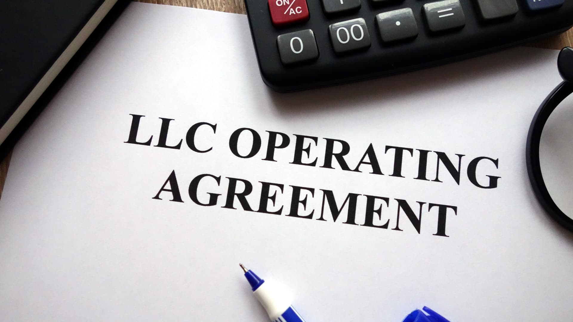 An image of a Florida LLC Operating Agreement 