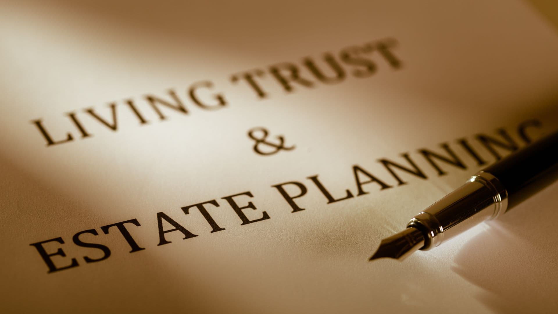 An image of a living trust document setup in Florida. 