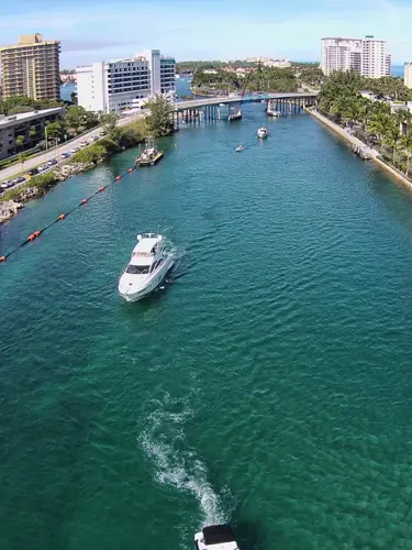 An aewrial view of Boca Raton inle tin South Florida home of ASR Law Firm