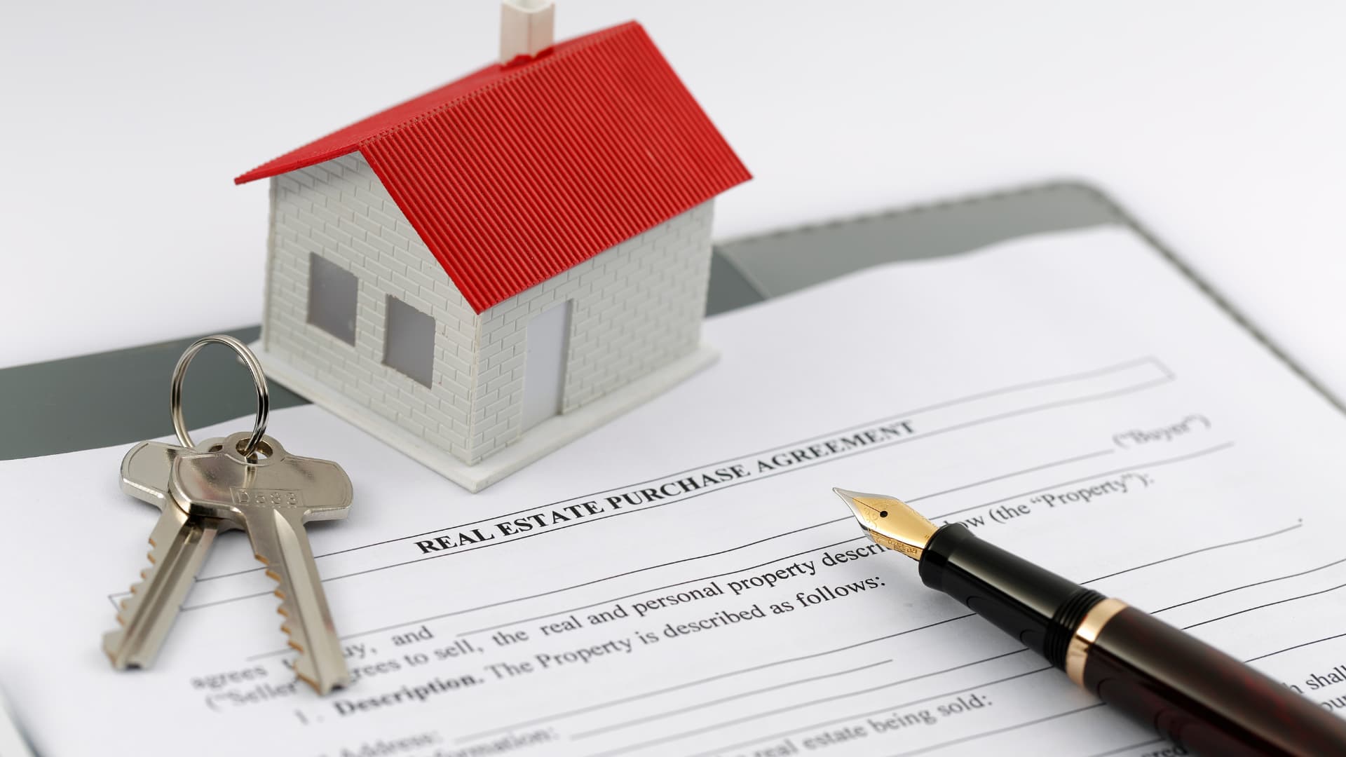 Real estate contract with due on sale clause