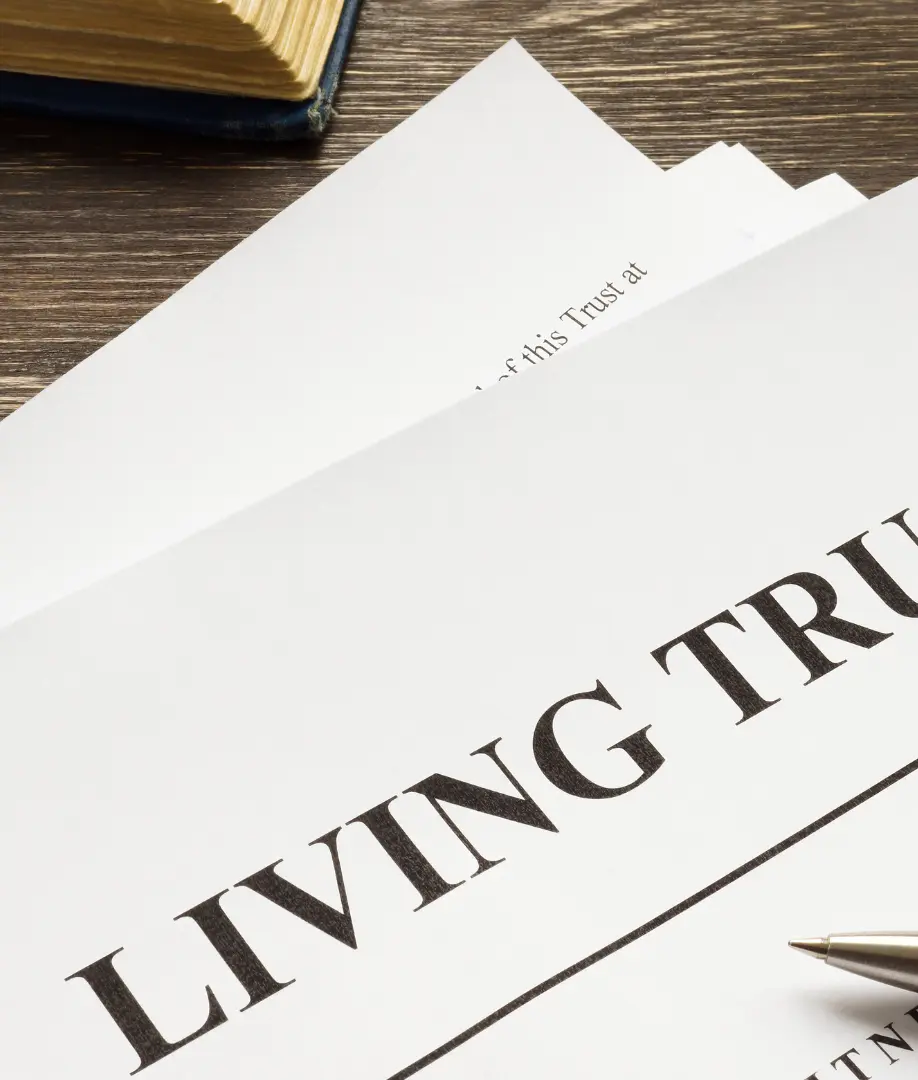 An image of a Revocable living Trust on a Florida Estate Planning Attorney's Desk.