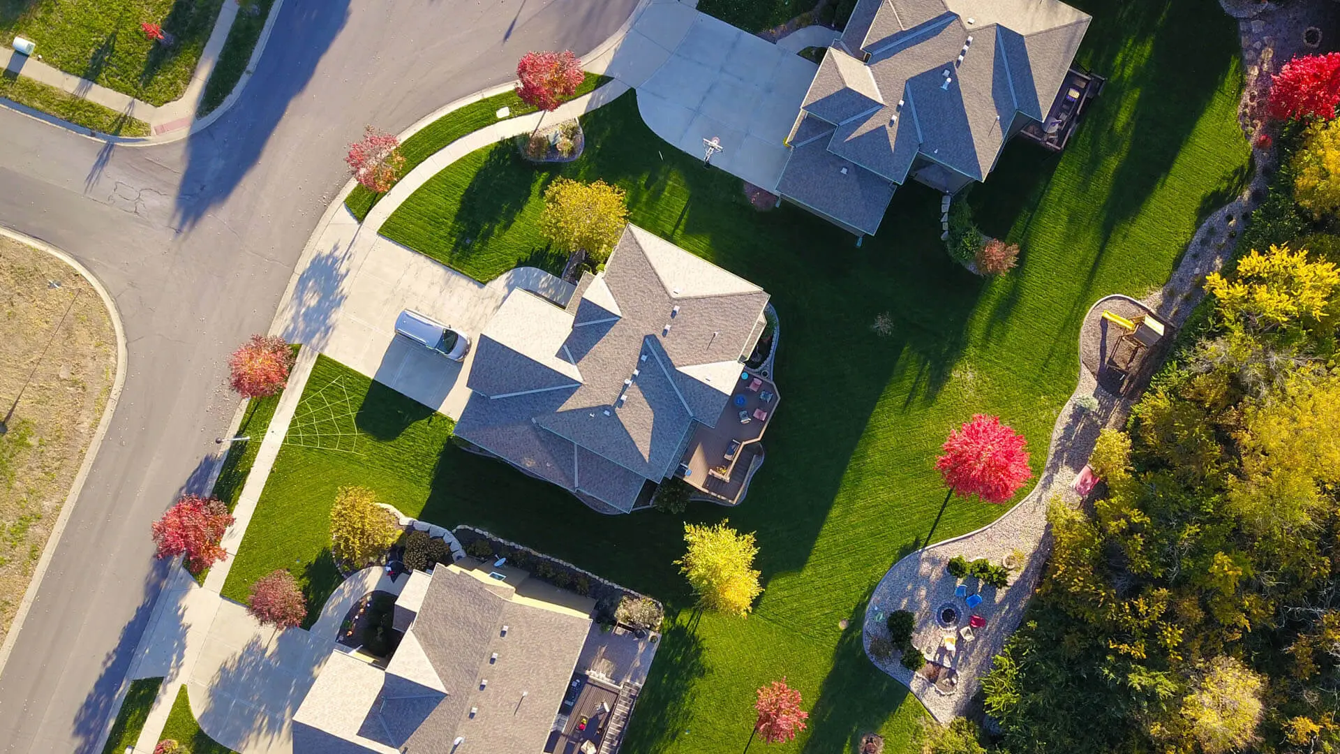 An aerial photo of real estate held by an investor that works with a Florida Estate Planning Attorney. 