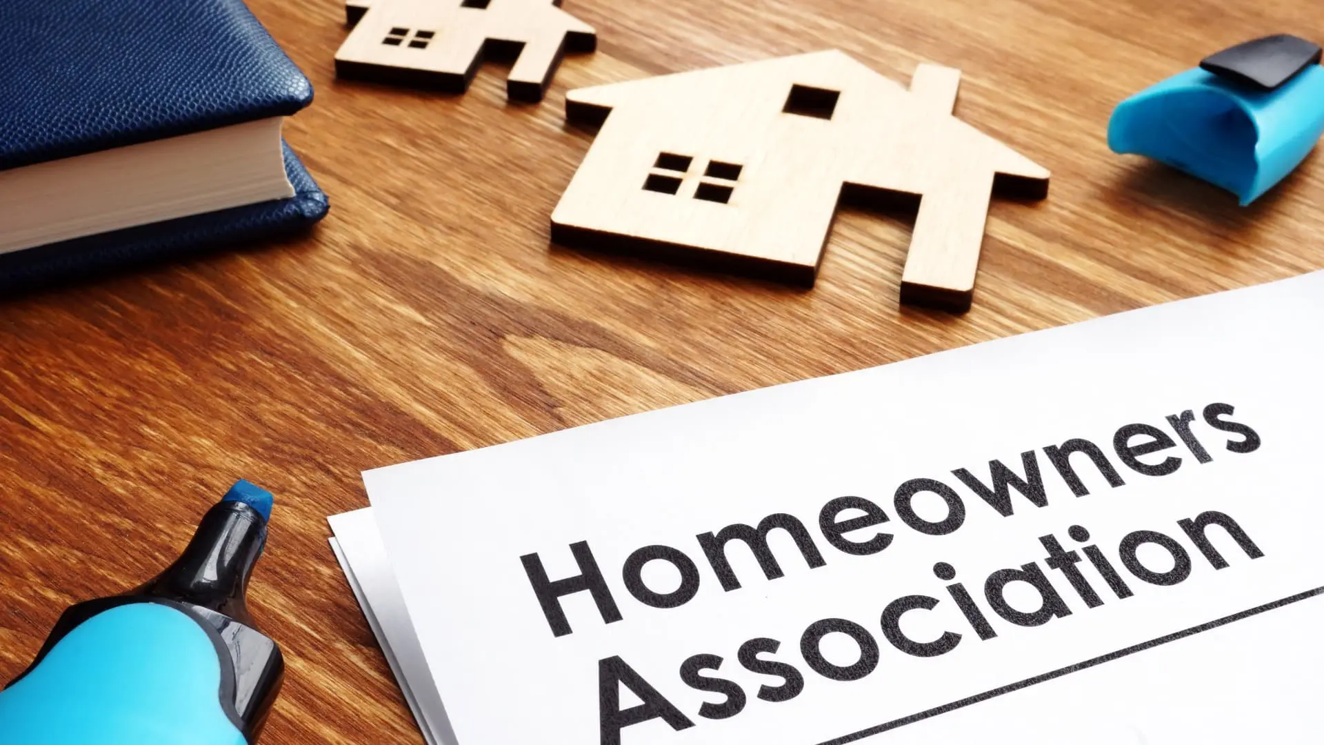 An image of a homeowner's association handbook with Deed Restrictions