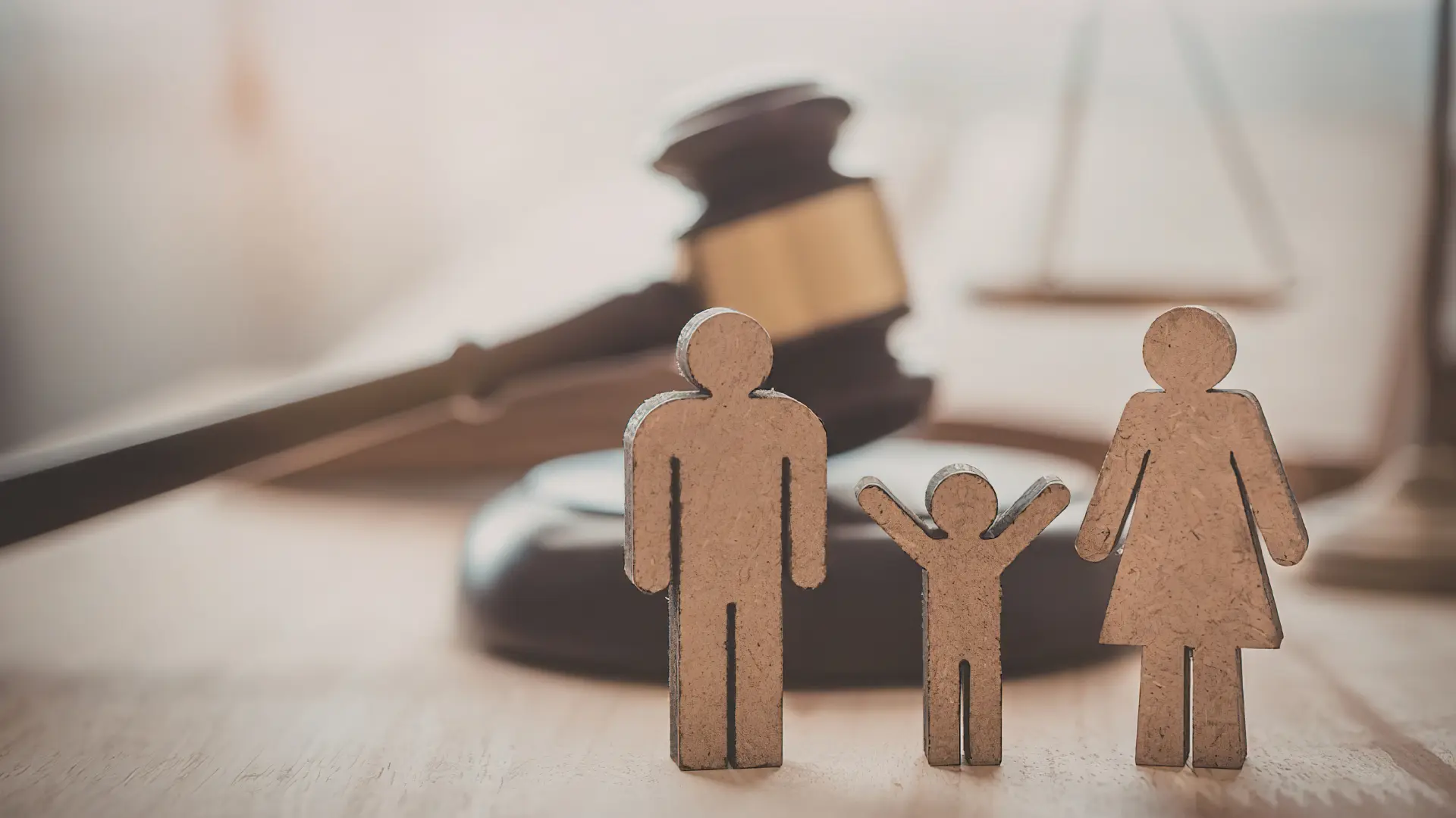 An image of cardboard cutout of a child with two adults showing how parents can choose the right guardian for minor children in the state of Florida. 